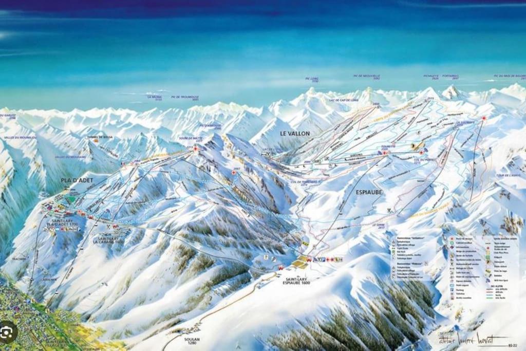 Apartmán Vue Panoramique Sur Les Pyrenees Saint-Lary-Soulan Exteriér fotografie